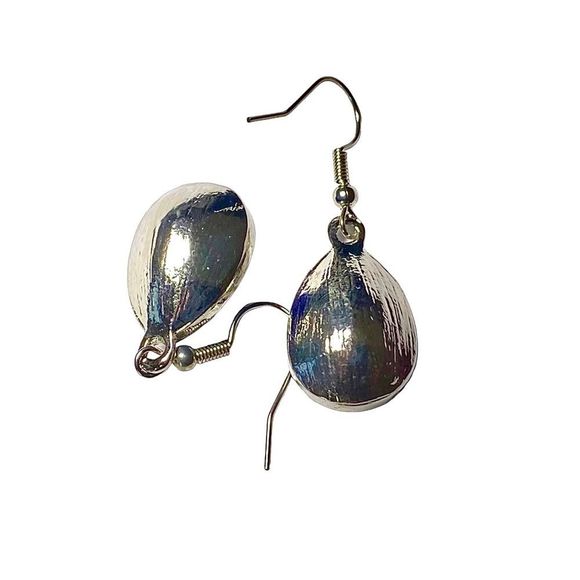 Deep Blue CZ Gemstones in 925 Silver-Plated Earrings - Picture 5 of 6